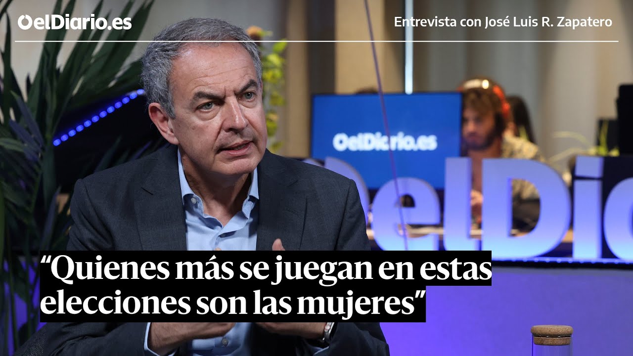 Zapatero: “Quienes más se juegan en estas elecciones son las mujeres que creen en la libertad”
