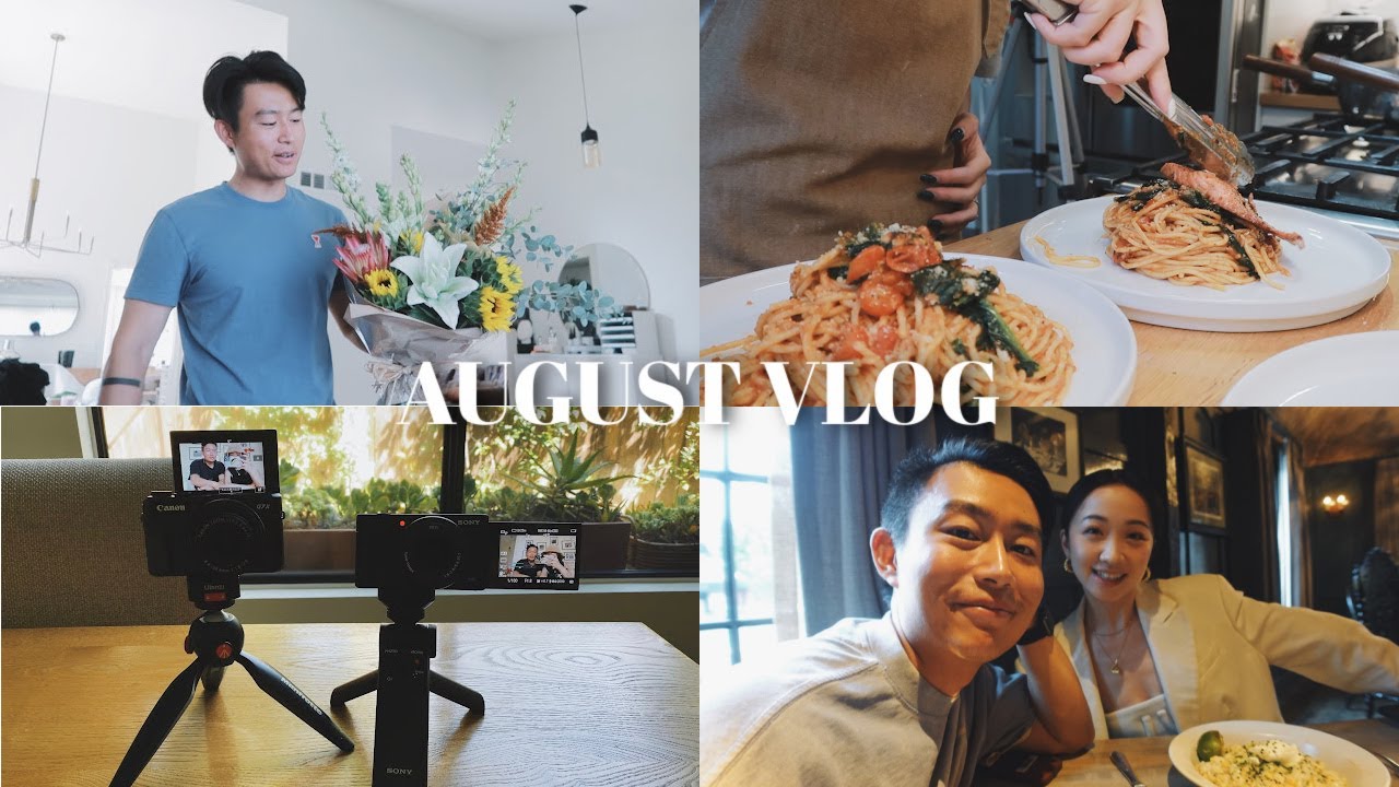 AUGUST VLOG | 打扫、整理家🧹｜三文鱼番茄意面｜新入vlog相机适应中｜Target买了啥｜结婚五周年纪念日❤️