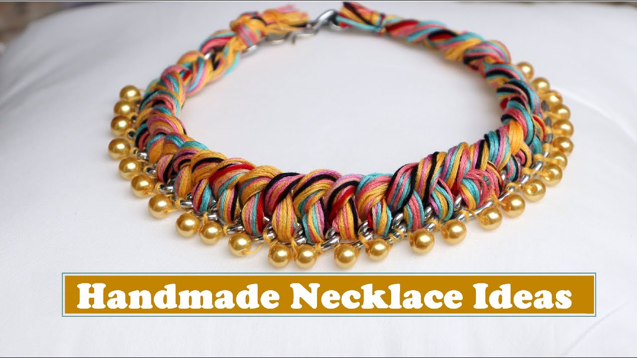How To Make Necklaces At Home | Handmade Necklace Ideas | DIY Jewellery Making | Creation&you