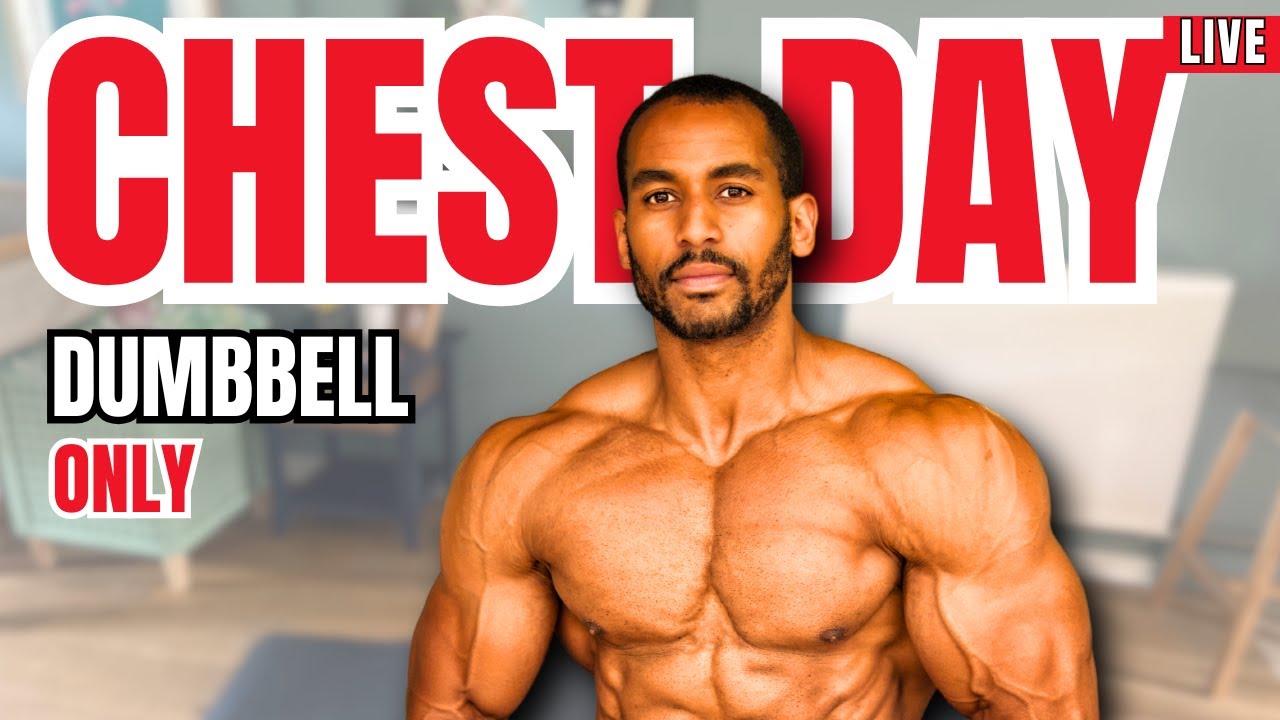 Home CHEST Workout in 30 mins | Dumbbells ONLY
