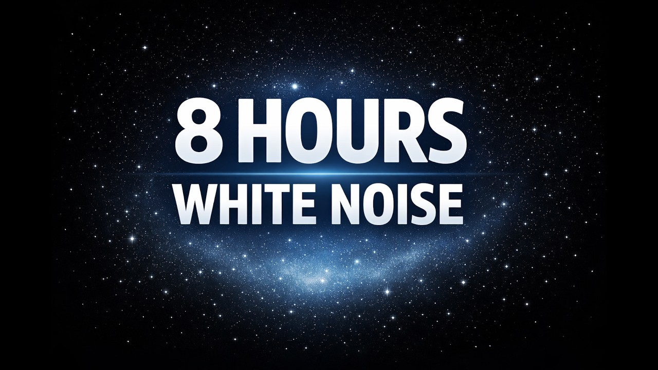 8 Hours of White Noise for Deep Sleep 💤Anxiety Relief, Stress Reduction & Relaxation