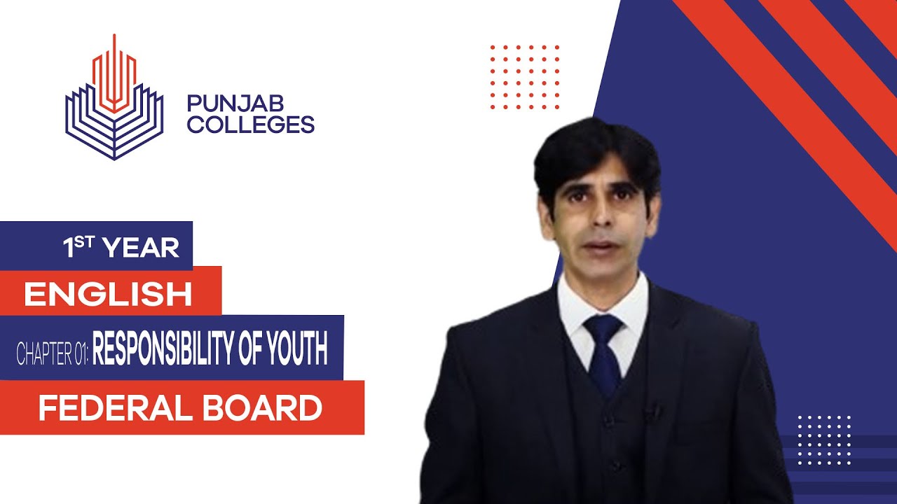 PGC lectures-Inter Part 1-Federal Board-English-Chapter 01 - Responsibility of Youth