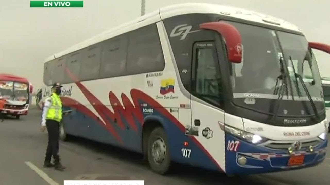 Operativo de control de buses interprovinciales en al Terminal Terrestre de Guayaquil