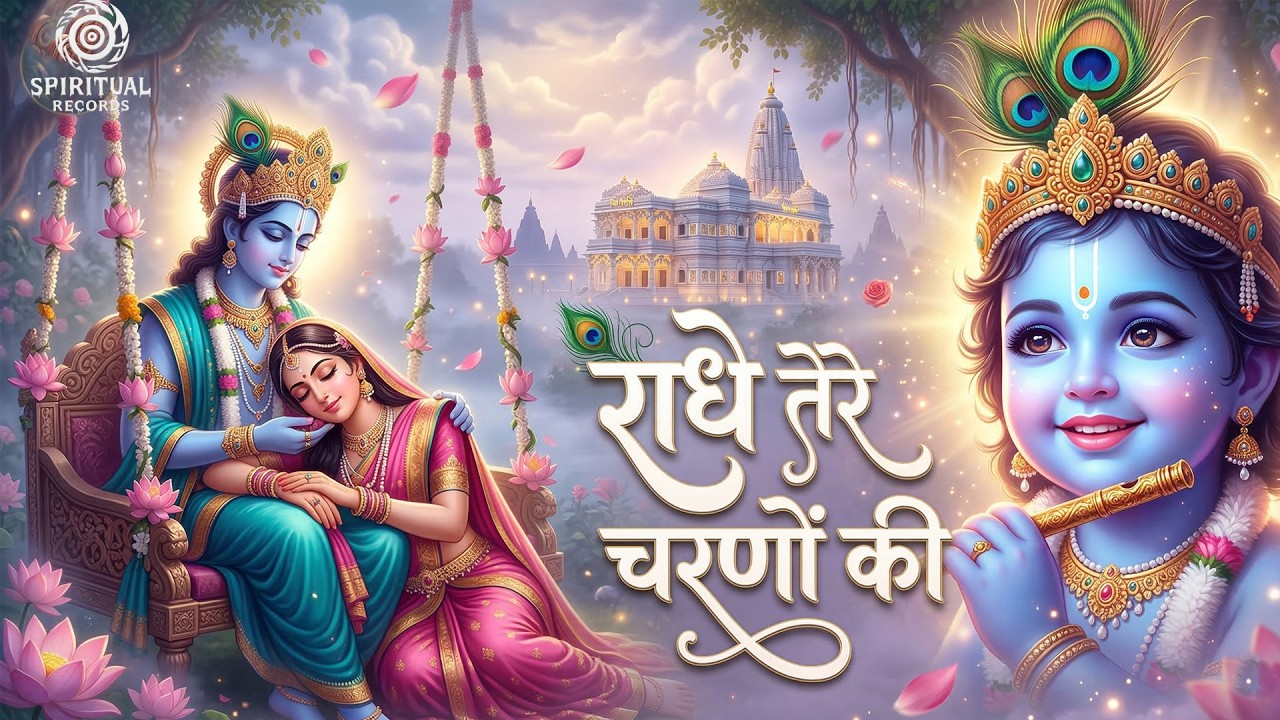Radhe Tere Charno Ki 🌸  Beautiful Radha Krishna Bhajan | Krishna Devotional | Peaceful Bhakti | 4K