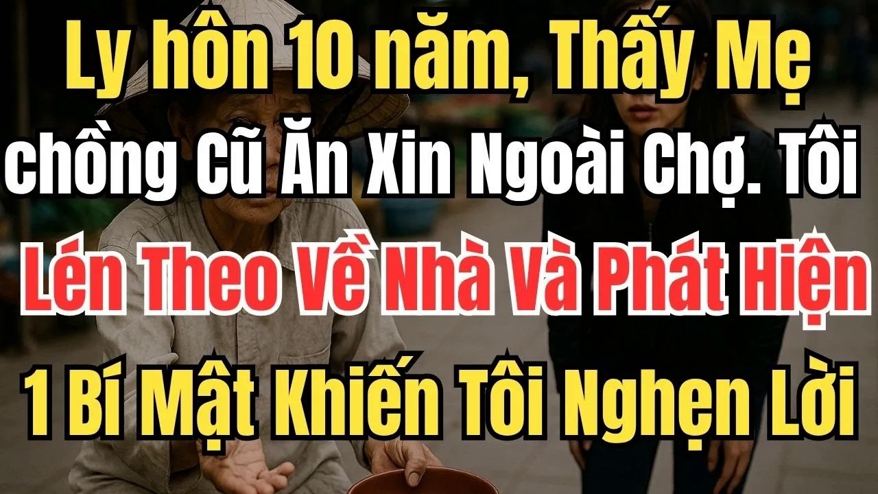 Ly hôn 10 năm, Thấy Mẹ chồng Cũ Ăn Xin Ngoài Chợ, Tôi Lén Theo Về Nhà Và Phát Hiện Một Bí Mật Khiến