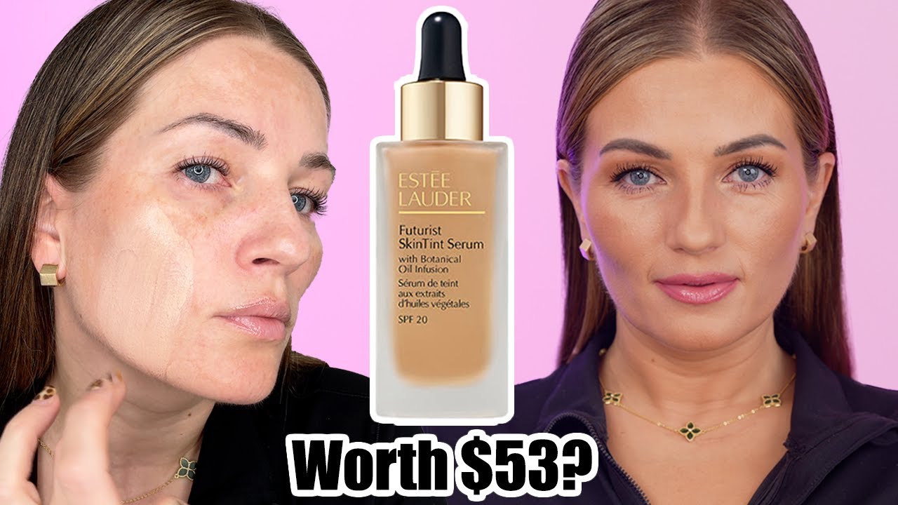 Обзор тональной основы-сыворотки Estée Lauder Futurist Skin Tint Foundation Serum для зрелой кожи...