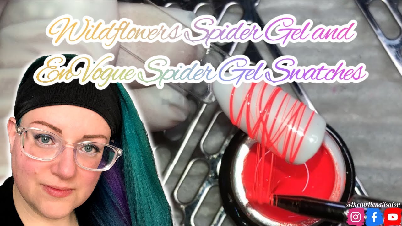 Wildflowers Spider Gel and EnVogue Spider Gel Swatches