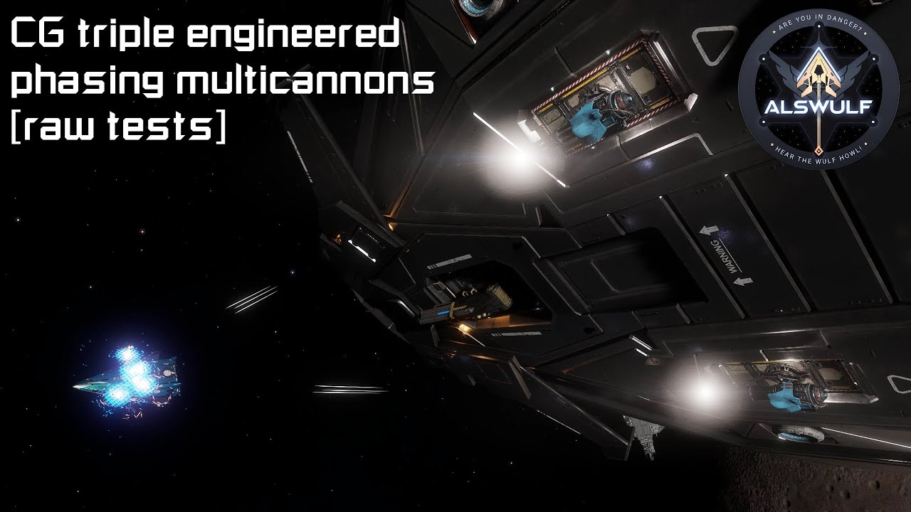 Elite Dangerous Odyssey | CG triple engineered phasing multicannons [raw tests]