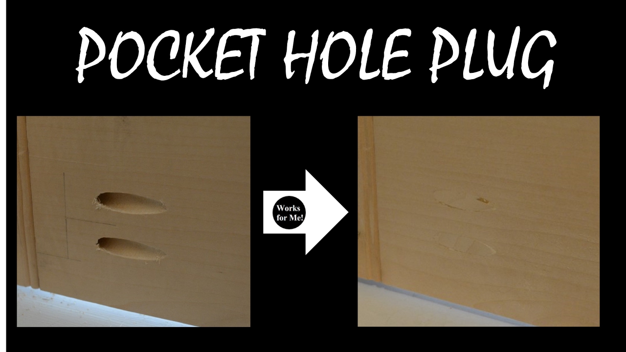 Homemade Pocket Hole Plugs - How to