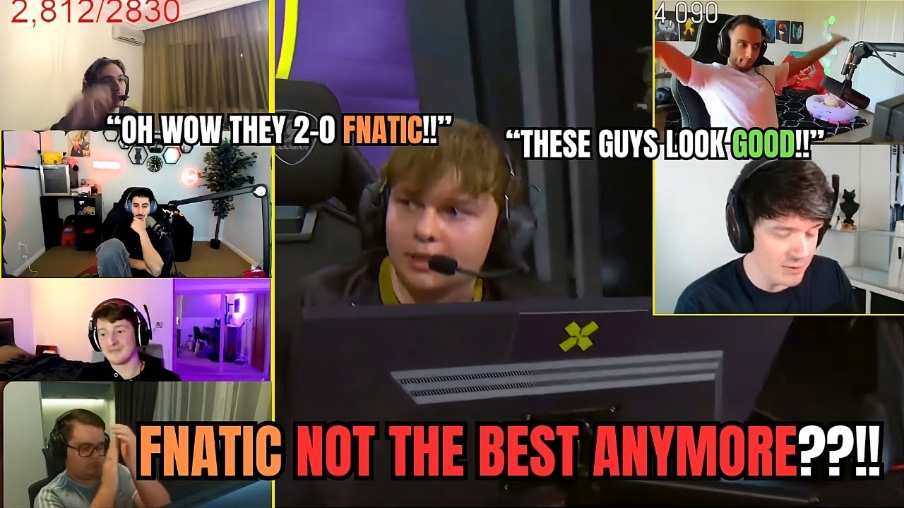 VALORANT Pros and Streamers react to Team heretics defeating Fnatic