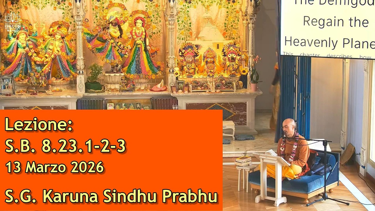 Lezione S.B. 8.23.1-2- 3 - S.G. Karuna Sindhu Prabhu - [13/03/2026]