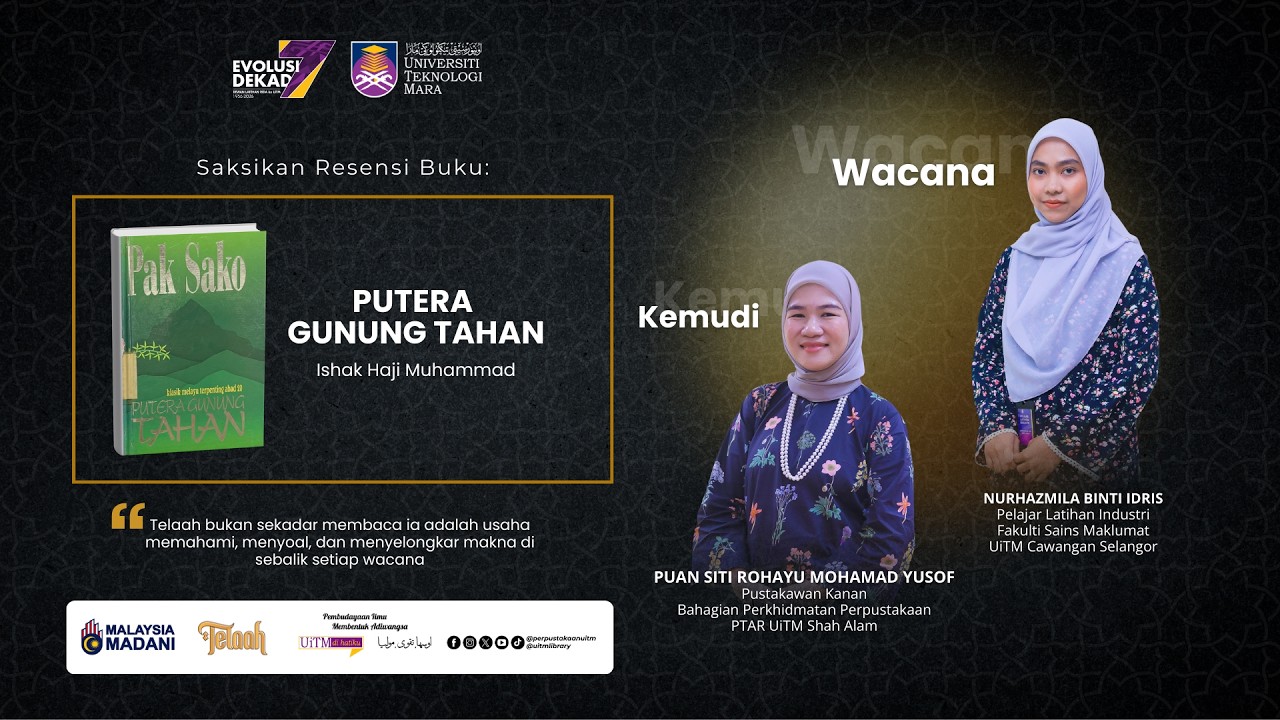 Siri Telaah Resensi Buku bersama Nurhazmila binti Idris