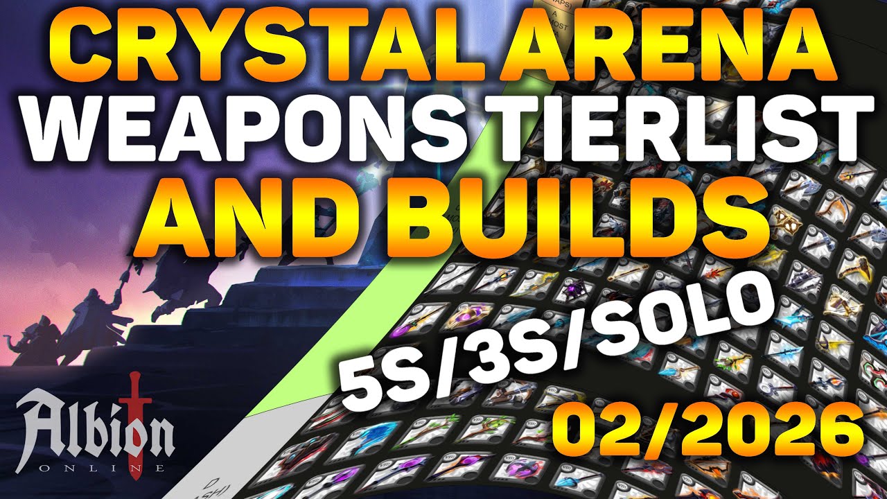 Рейтинг оружия и сборки для режима 5S/3S/Solo в Crystal Arena - 02/2026 - Albion Online