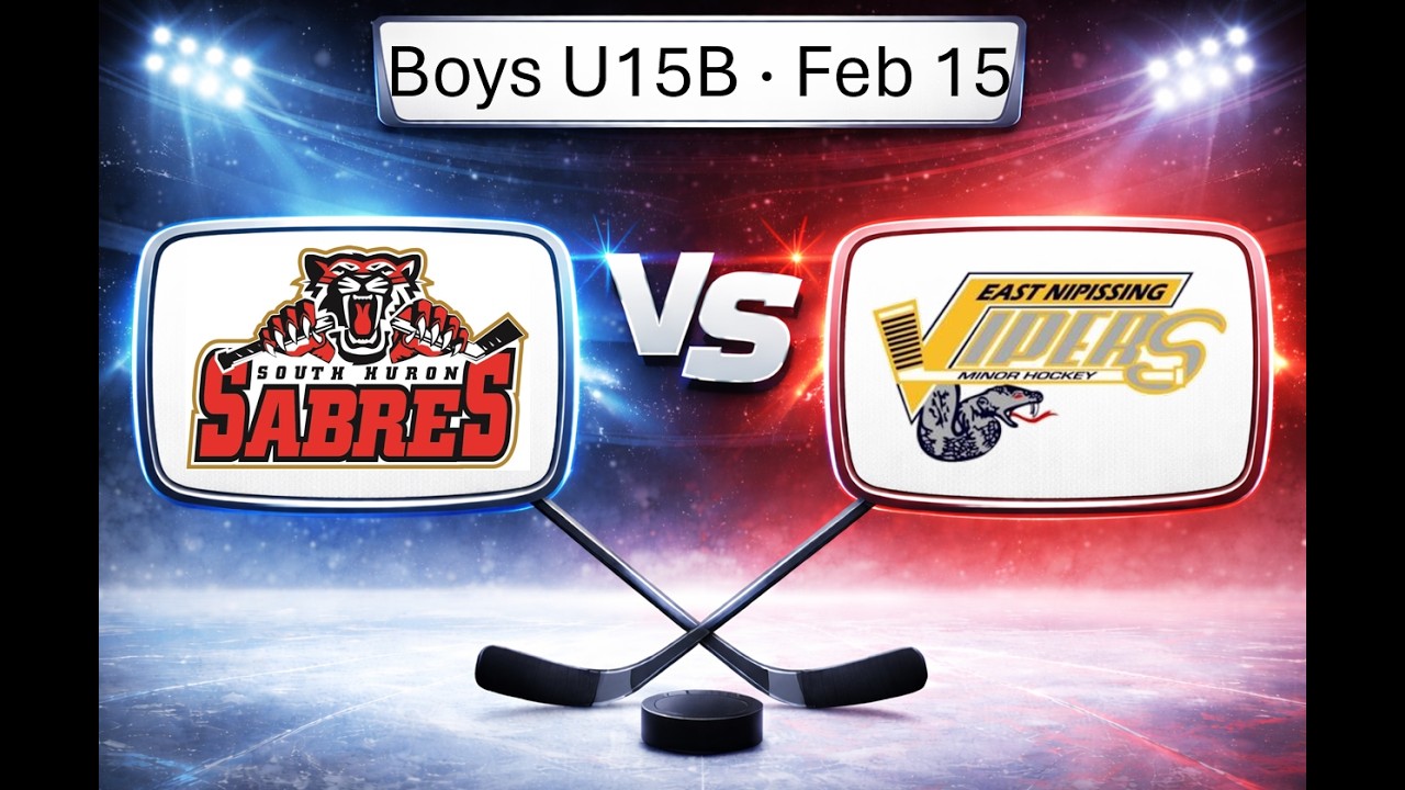 Sabres Boys U15B vs East Nipissing Vipers 2026-02-15 (finals)