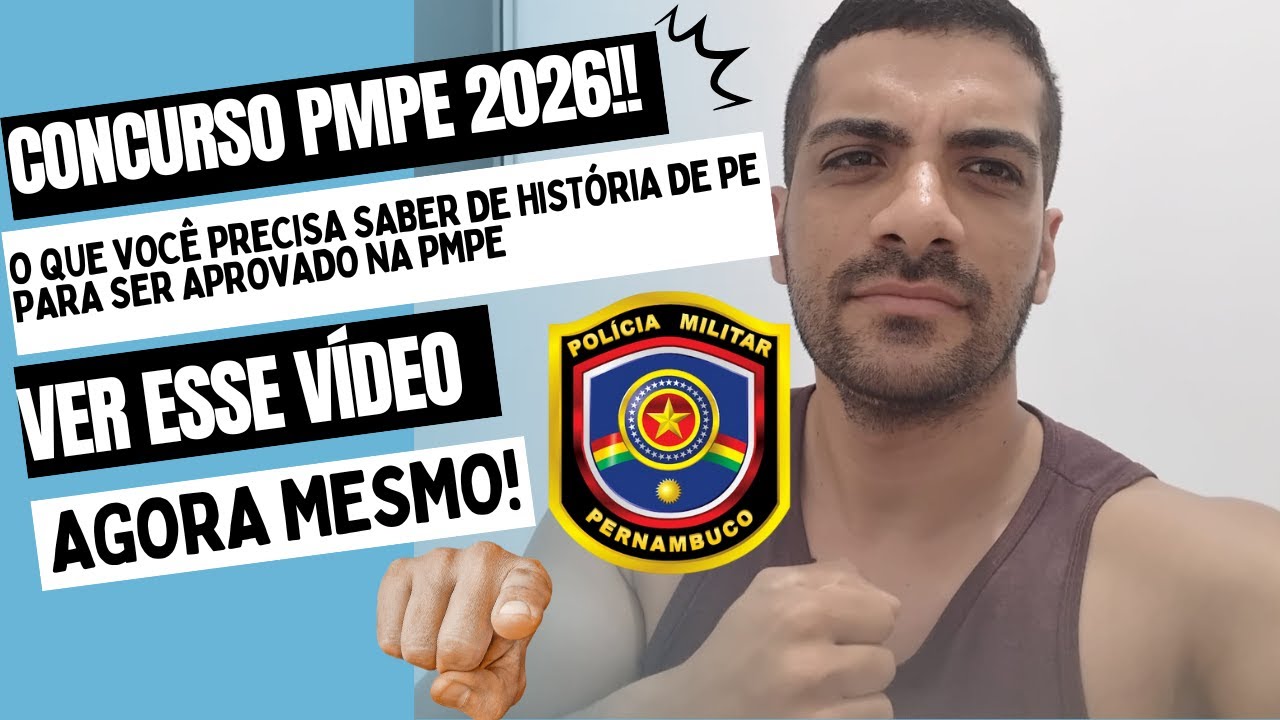 História de Pernambuco para o concurso da PMPE: Aula 01 Sem Enrolação