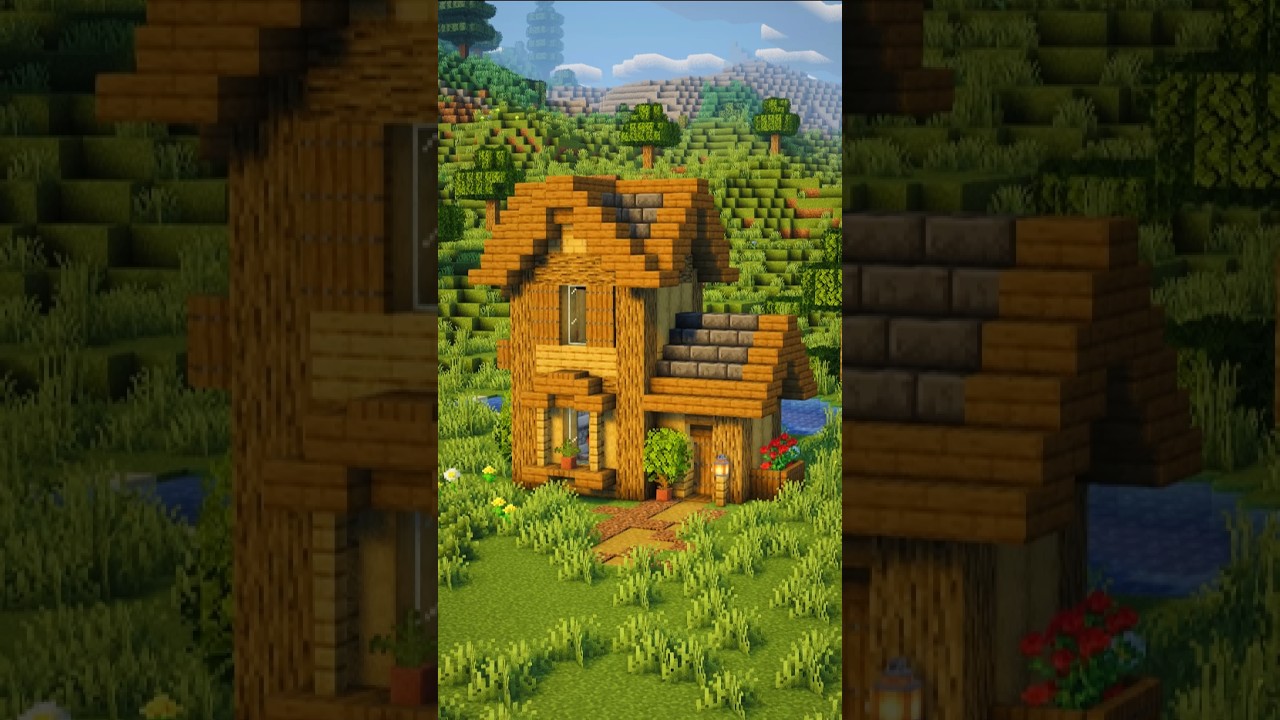 Minecraft Easy Starter House! 🏡 #minecraft
