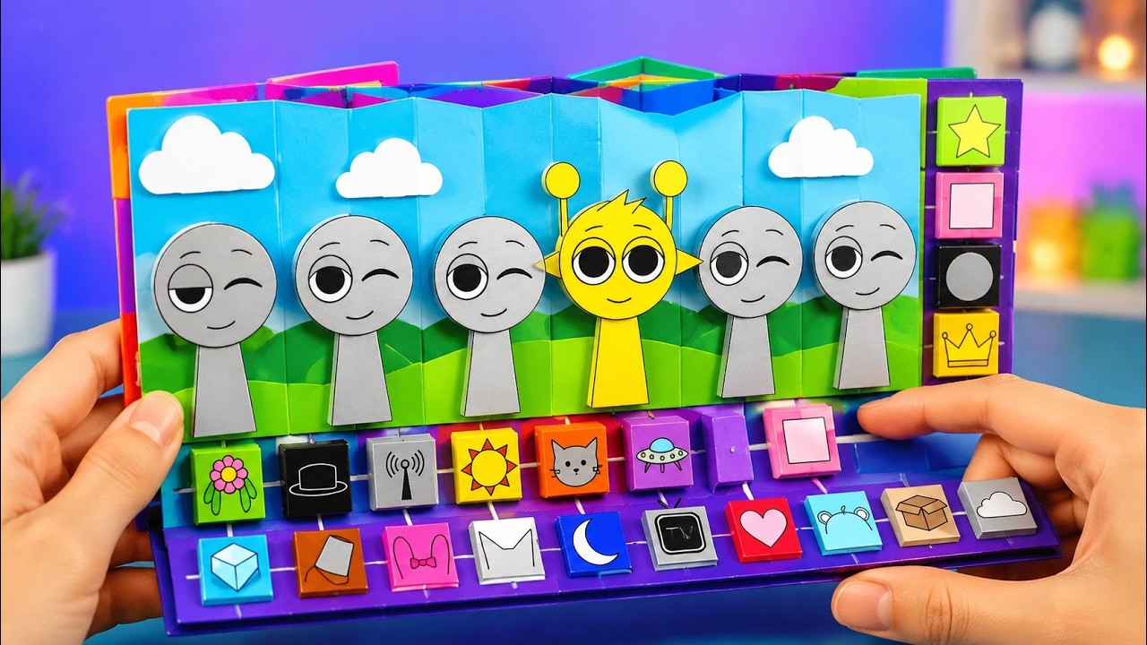 Sprunki's Universe of Ultra Fun! *DIY Gamebook & Adorable Paper Crafts*