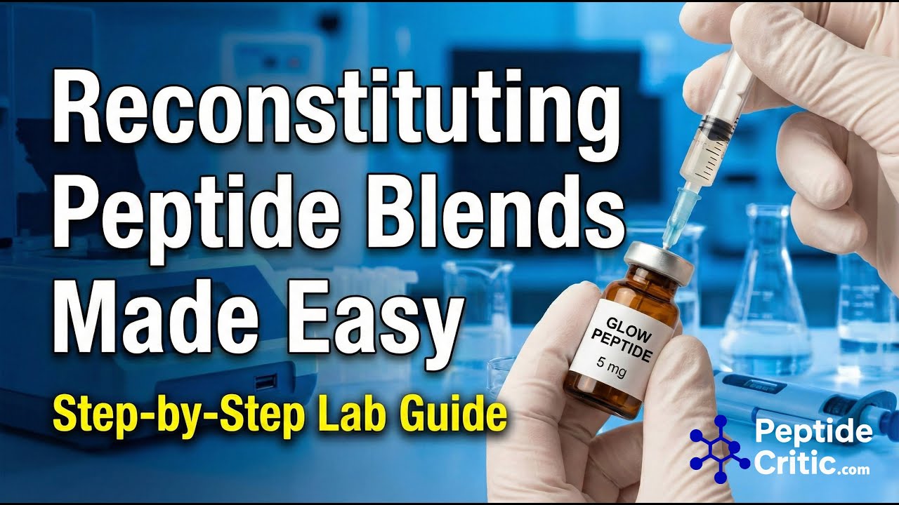 How to Reconstitute GLOW Peptide Blends (Proper Math + Dilution Trick)