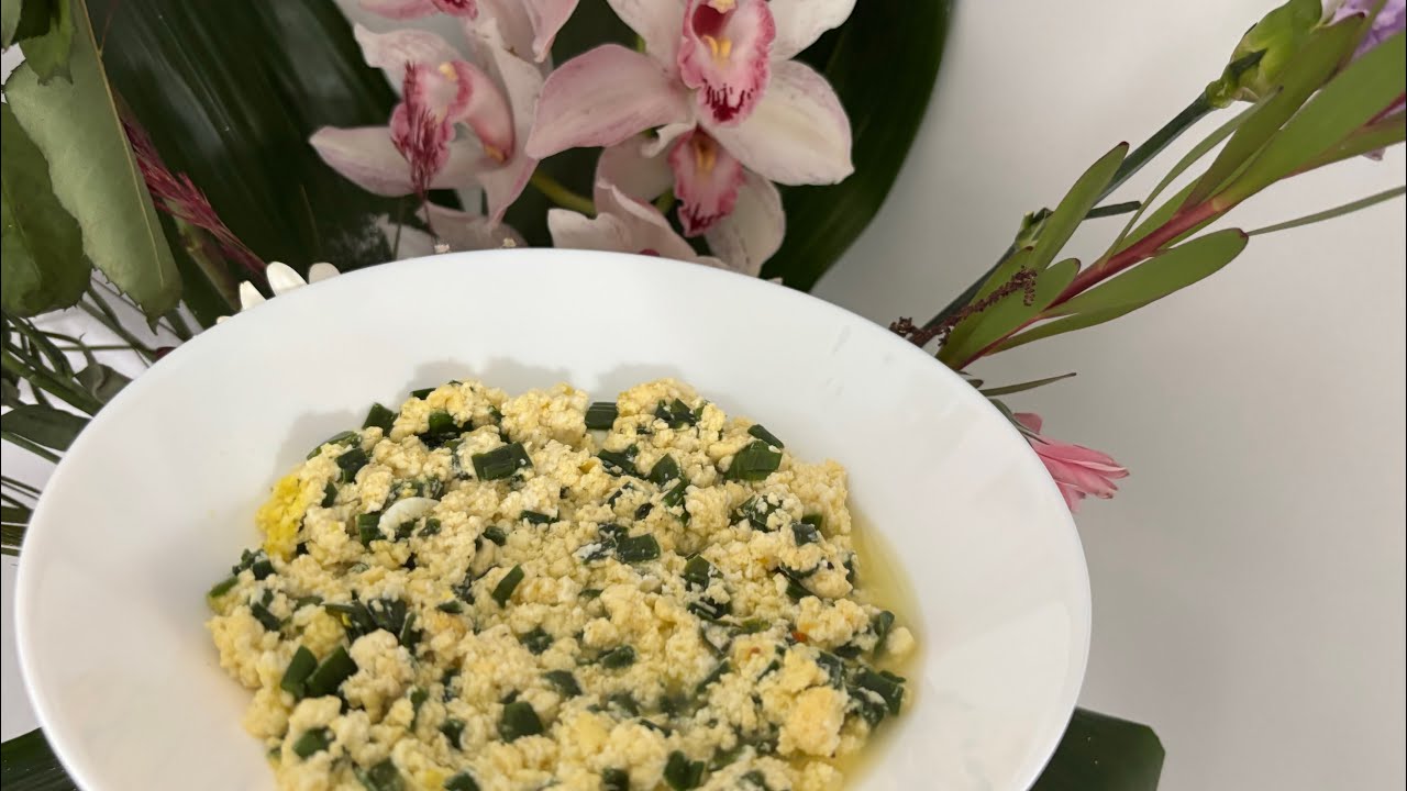 Vezë me gjizë - Eier mit Hüttenkäse 😋