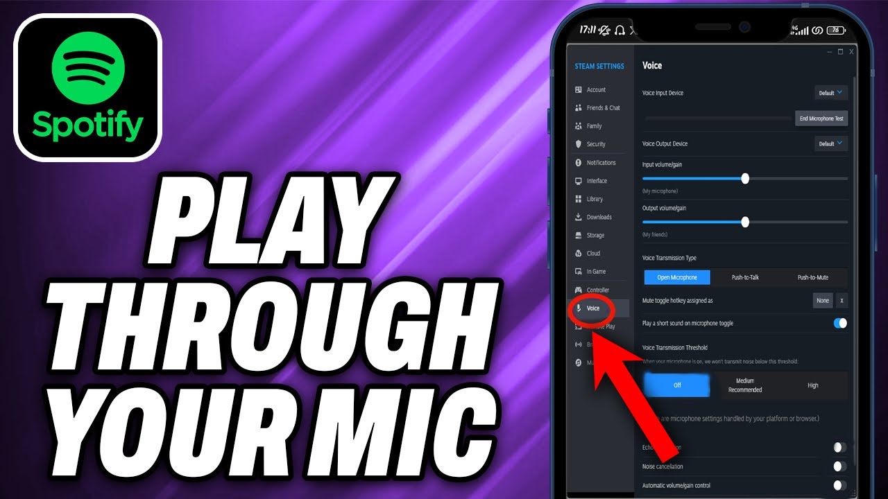 How To Play Spotify Through Your MIC