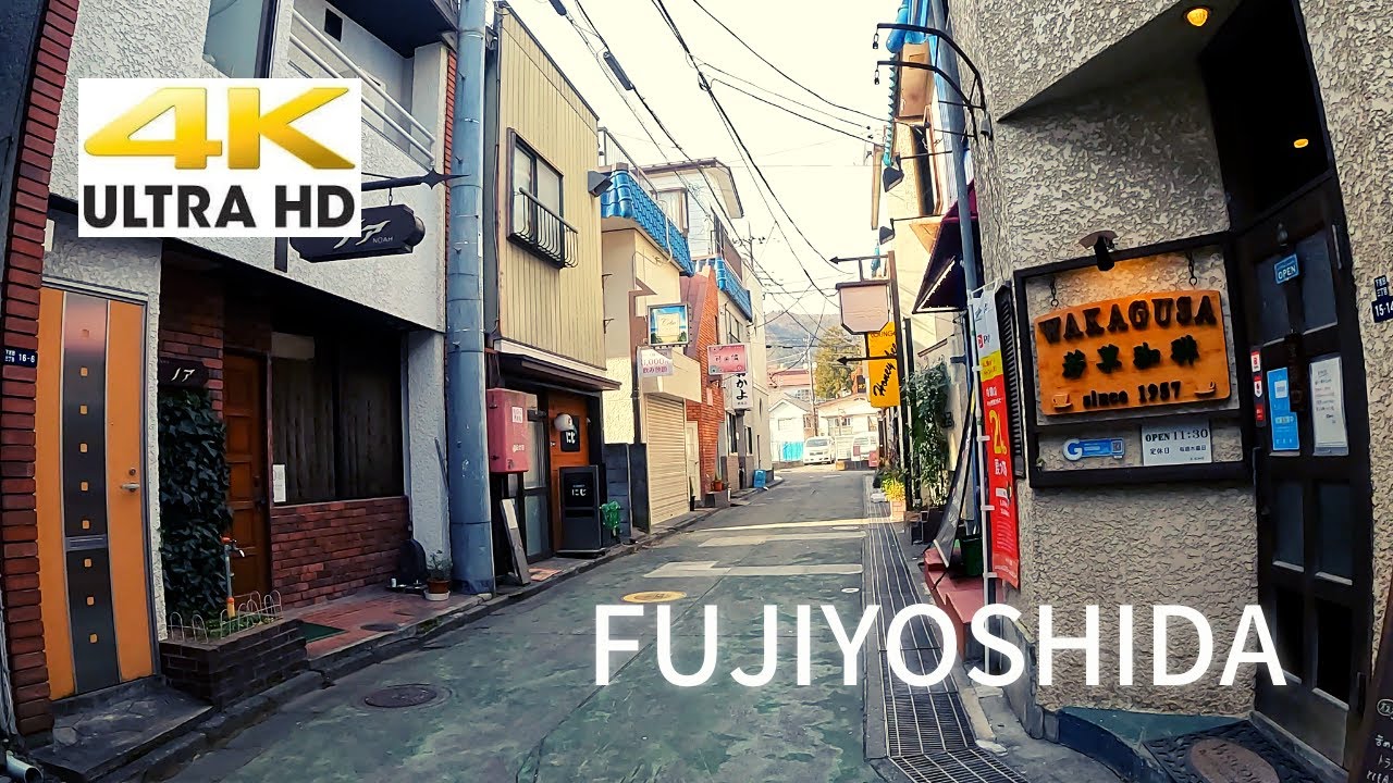 [4K Ultra-HD] Fujiyoshida old city area walking, JAPAN