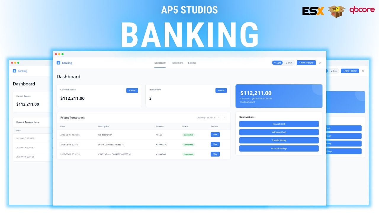 [PAID] [QBCORE, ESX, QBOX] Fivem Banking Script Showcase
