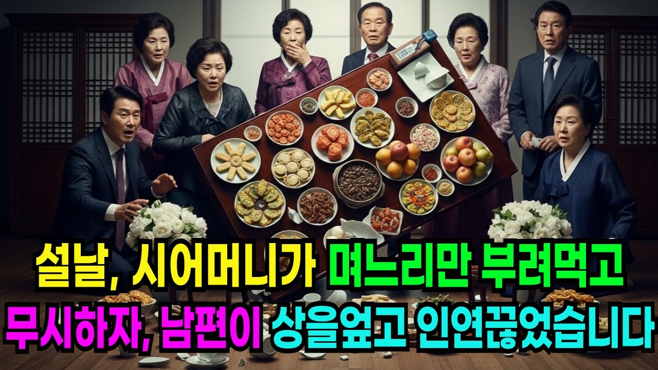 설날, 시어머니가 며느리만 부려먹고 무시하자, 남편이 상을 엎고 시댁과 인연끊었습니다.  ㅣ노후사연ㅣ감동사연ㅣ사연라디오ㅣ오디오북ㅣ인생사연ㅣ