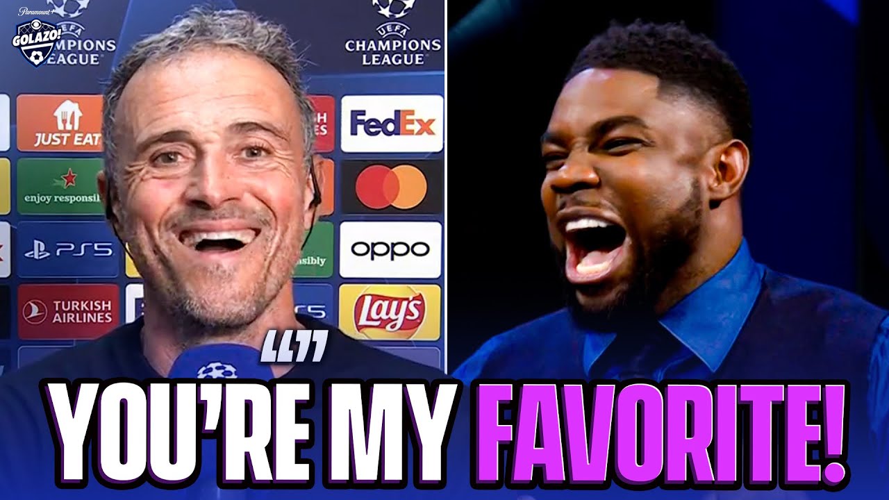 Luis Enrique says Micah Richards is his favorite pundit! 😅 | UCL Today | CBS Sports Golazo