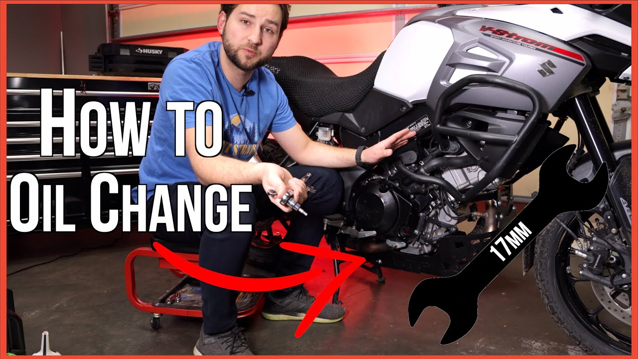 Как заменить масло на Suzuki V-Strom 1000