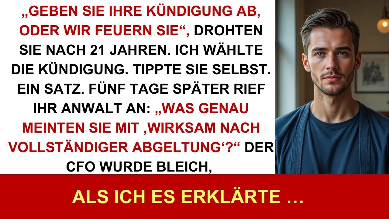 Sie zwangen mich nach 21 Jahren zum Rücktritt – großer Fehler  Ihr Anwalt ruft nonstop an