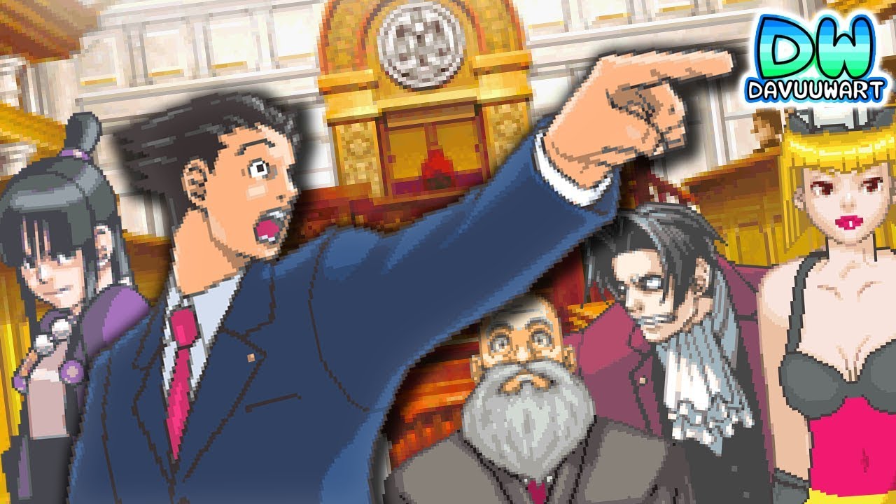 Phoenix Wright: Ace Attorney SURREALISTA! 🧑‍⚖️‍📝 | animación/parodia de DavuuWart