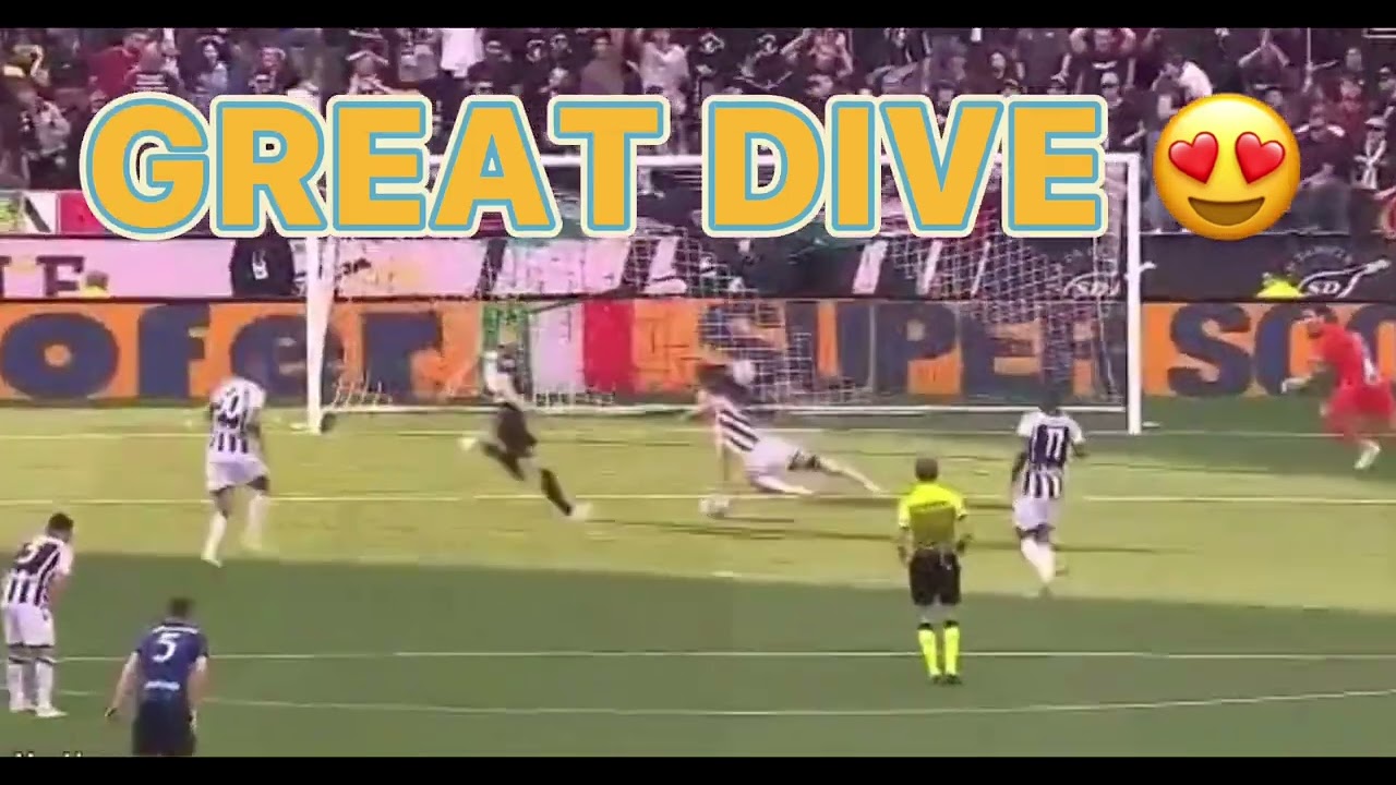 Udinese - Inter, Dzeko amazing dive, 1 may 2022