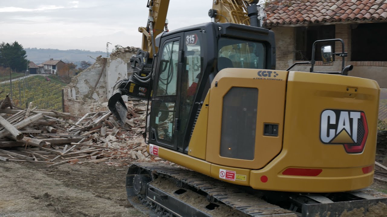 [DEMOLITION]  CAT 315 NG pinza selezionatrice CAT G313 GC TEAM GHISOLFI