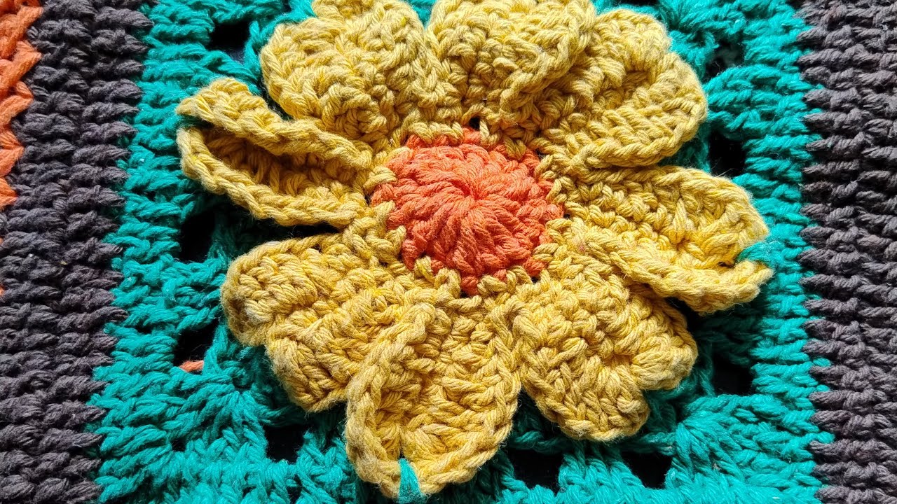 VALCROCHE  está ao vivo! flor em crochê