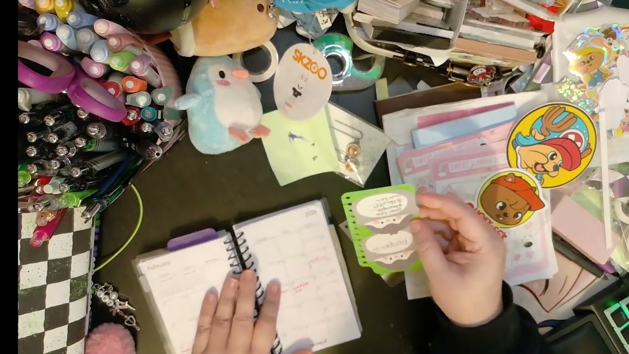 PWM - February Setup in my A6 Common Planner + BlueSky Pocket Planner