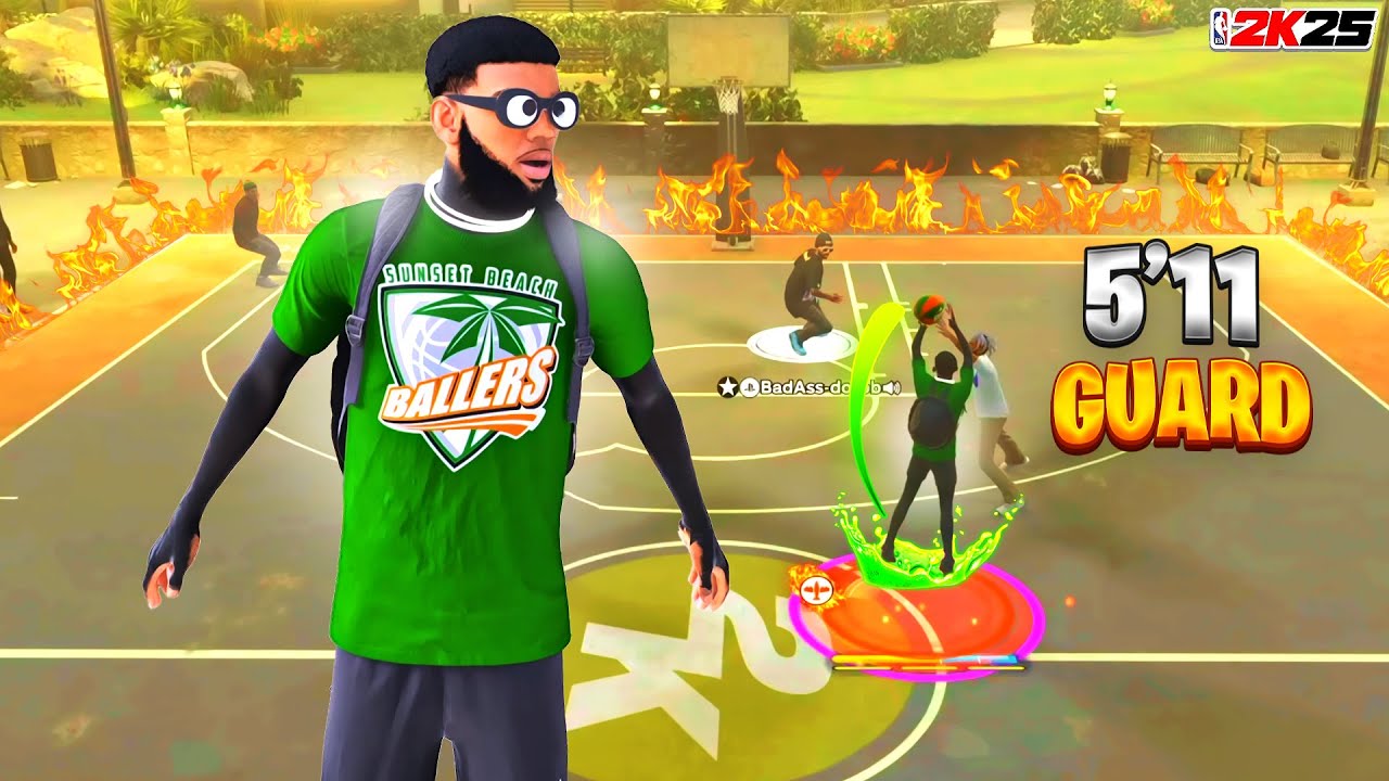 THE BEST 5'11 GUARD TAKES OVER THE SUNSET BEACH PARK EVENT IN NBA 2K25! BEST COMP GUARD BUILD 2K25!