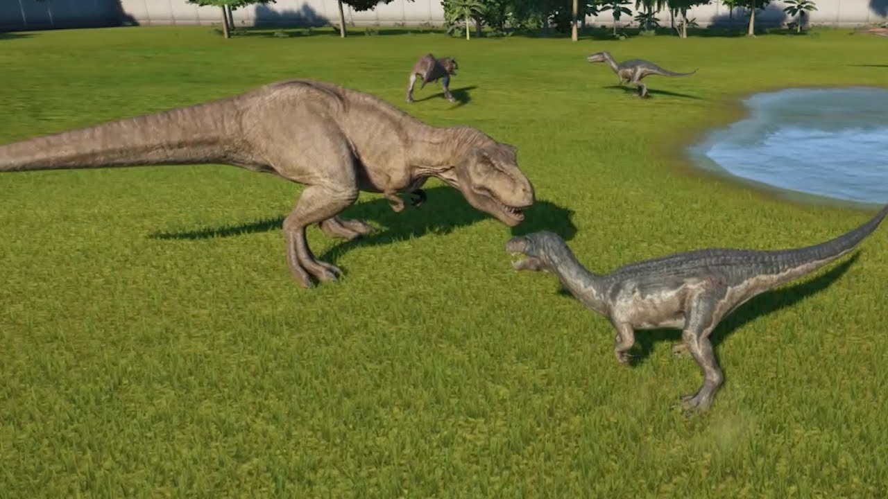 T-Rex VS 2 Baryonyx VS 2 Suchomimus VS 2 Carnotaurus VS 2 Metriacanthosaurus - JWE