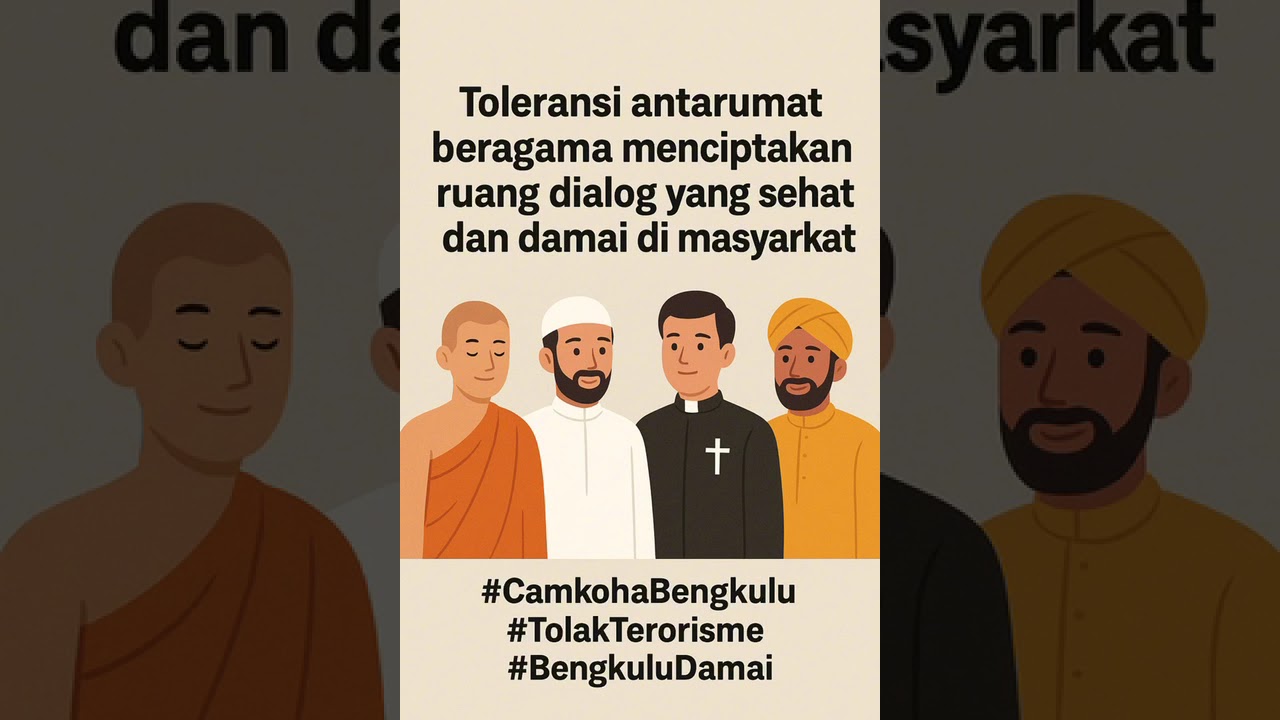 Toleransi membuka ruang dialog sehat dan damai di massyarakat. #tolakterorisme #quotes