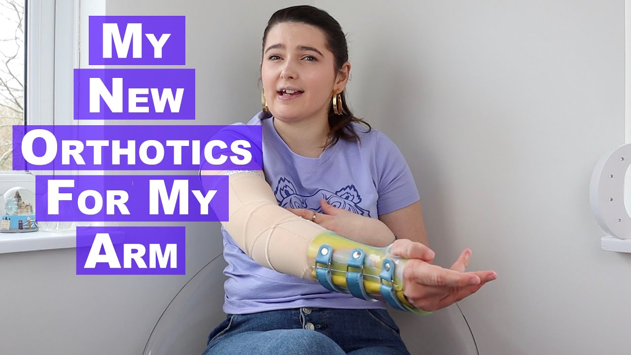 My new orthotics for my arm with hemiplegia