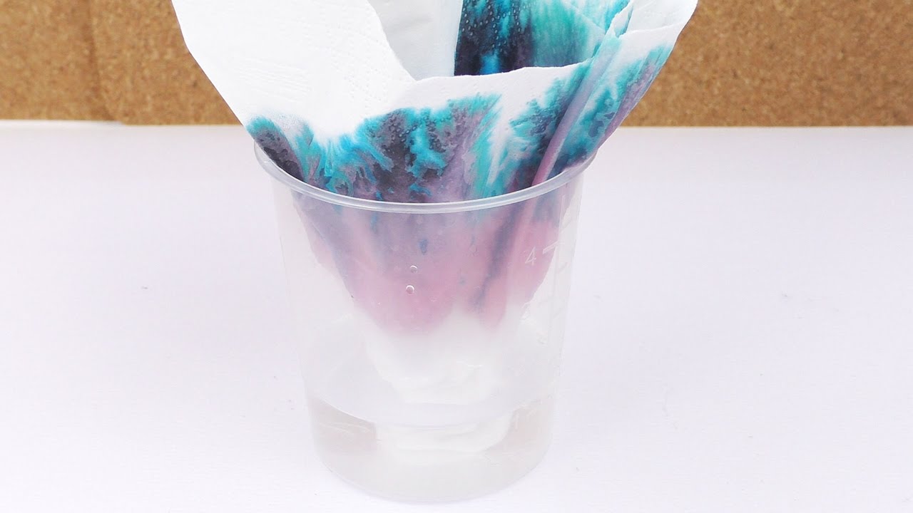 Experiment: Welche Farben sind im Schwarzen Filzstift 