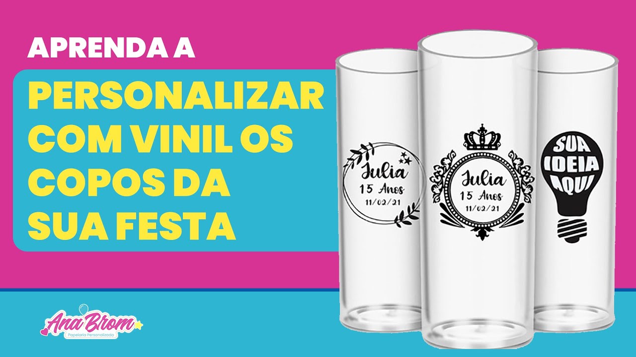 Faça seu próprio copo personalizado com vinil em 10 Minutos