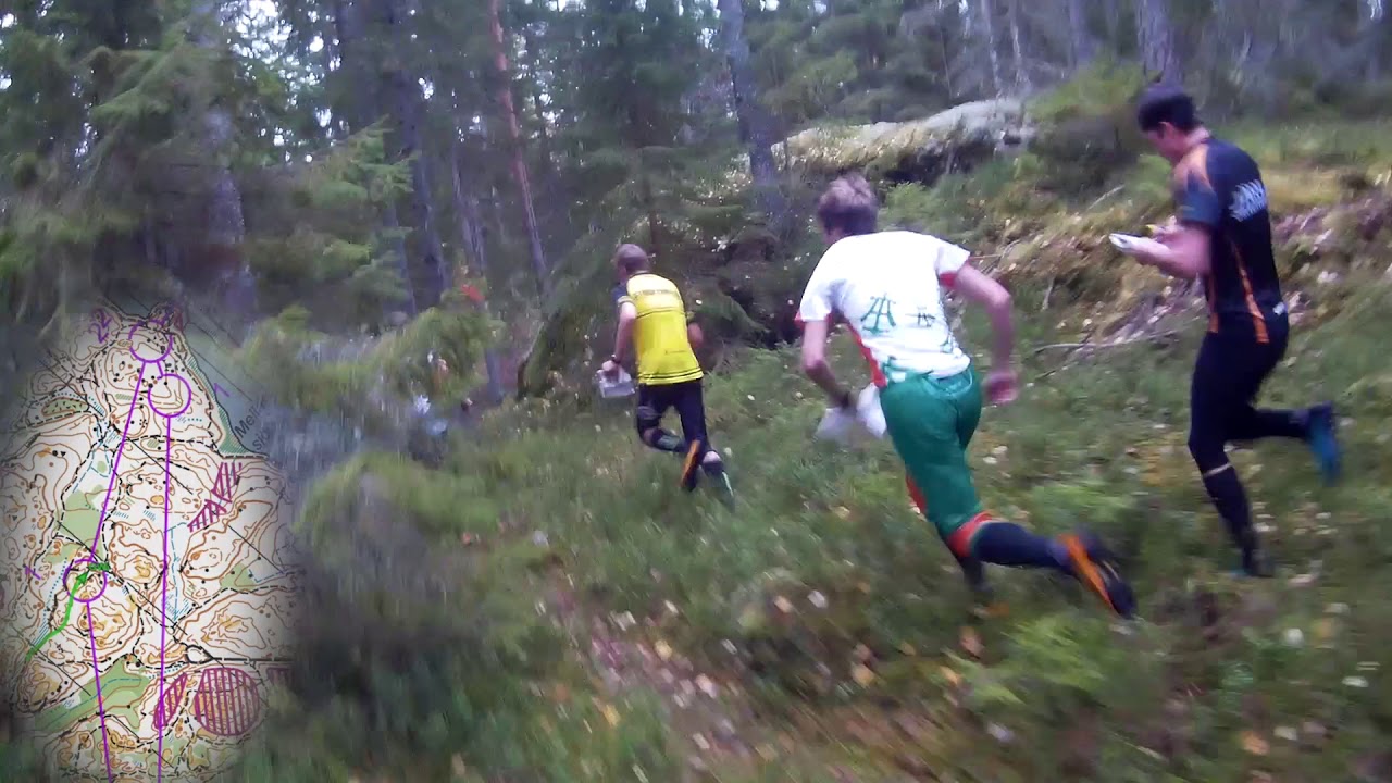 Headcam Orienteering Video: 25manna 2017, 1st leg (first part)