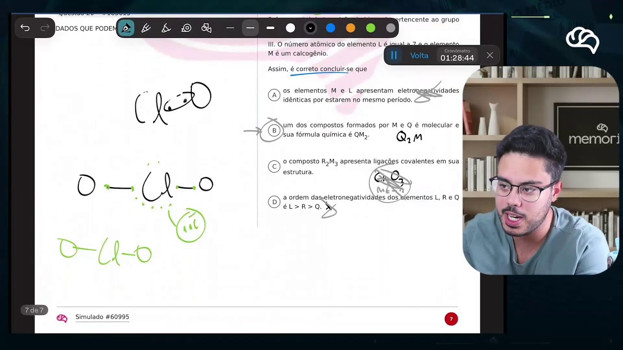 SIMULADO DE QUÍMICA AO VIVO - ESTUDE COMIGO