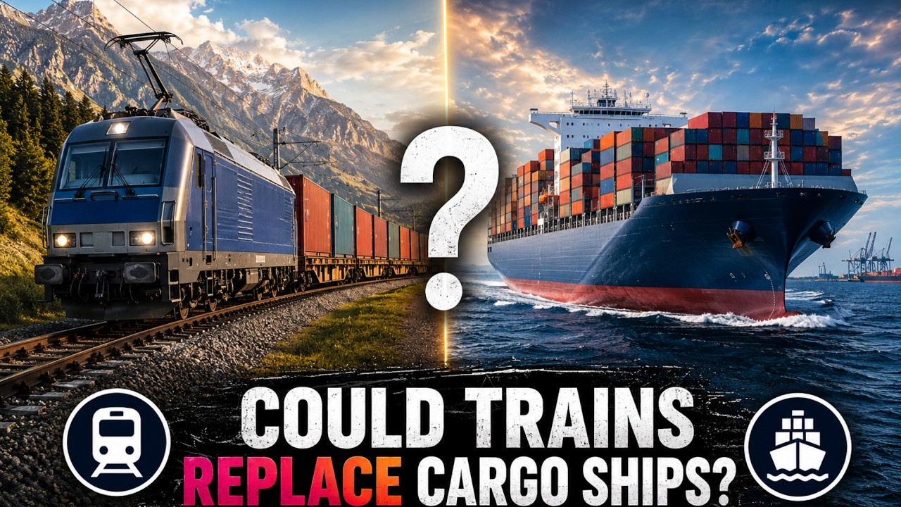 Could Trains Replace Cargo Ships?