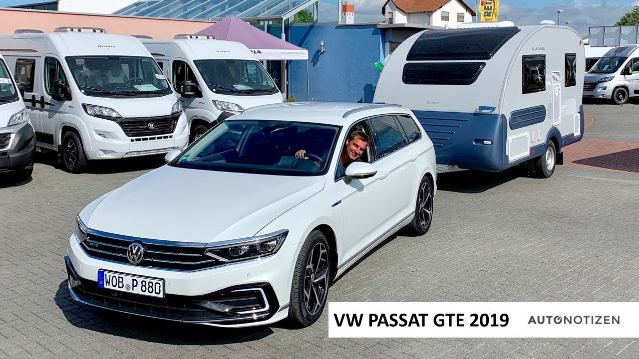Wohnwagen ziehen mit dem Plug-in-Hybrid | VW Passat GTE 2019 Review, Test, Fahrbericht