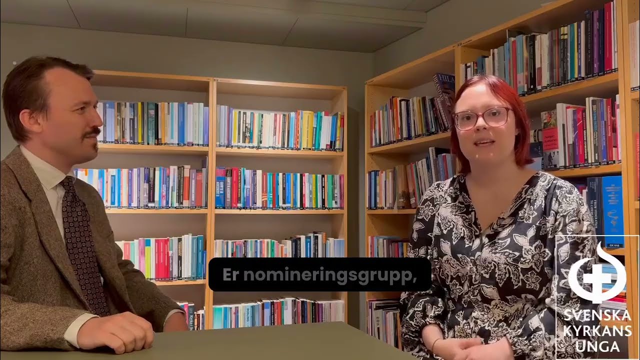 Simon O. Pettersson, toppkandidat för AFS i Uppsala stift, intervjuas av Svenska Kyrkans Unga!