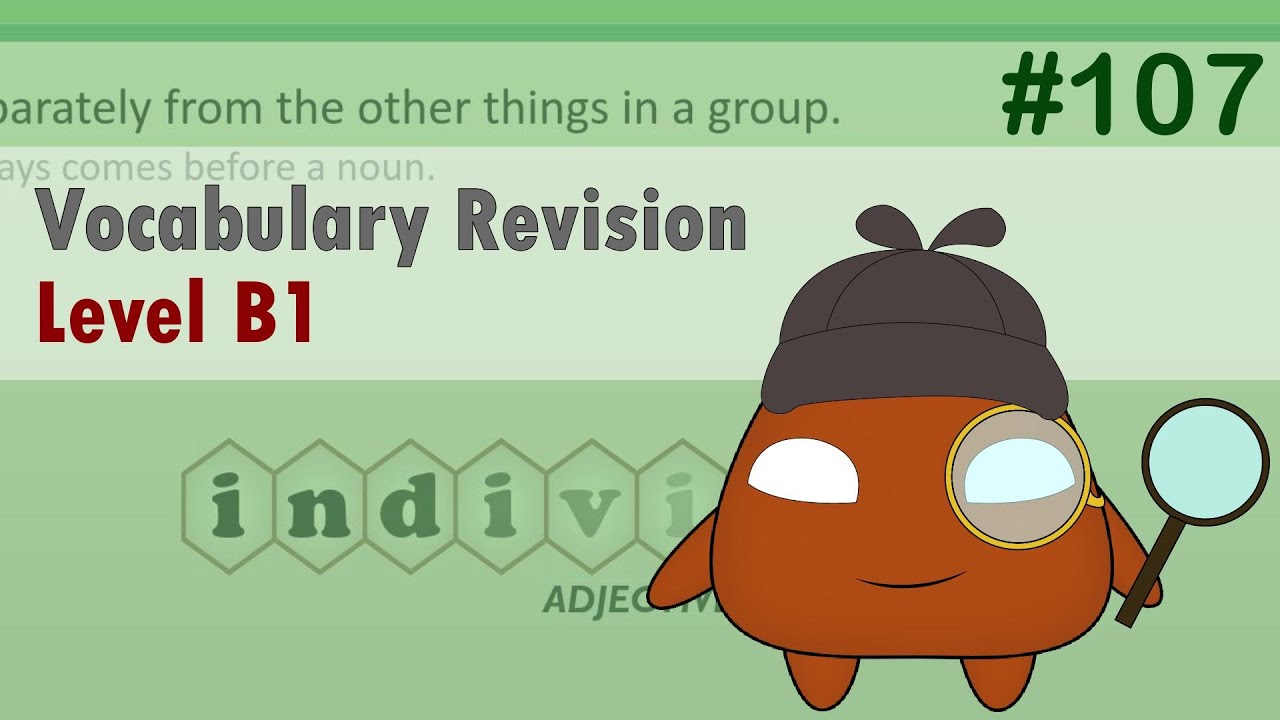 Revisiting English Vocabulary: Refreshing Your B1 Level Knowledge #107