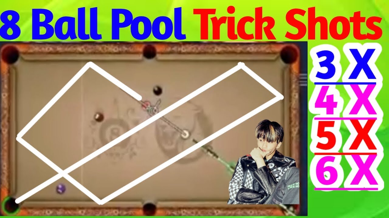 8 Ball Pool Trick Shots | 3x 4x 5x Shots