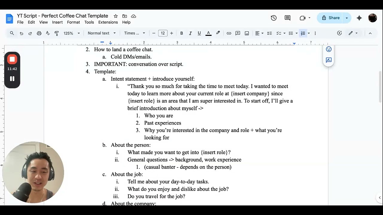 How to Have the Perfect Coffee Chat (no more boring chats)