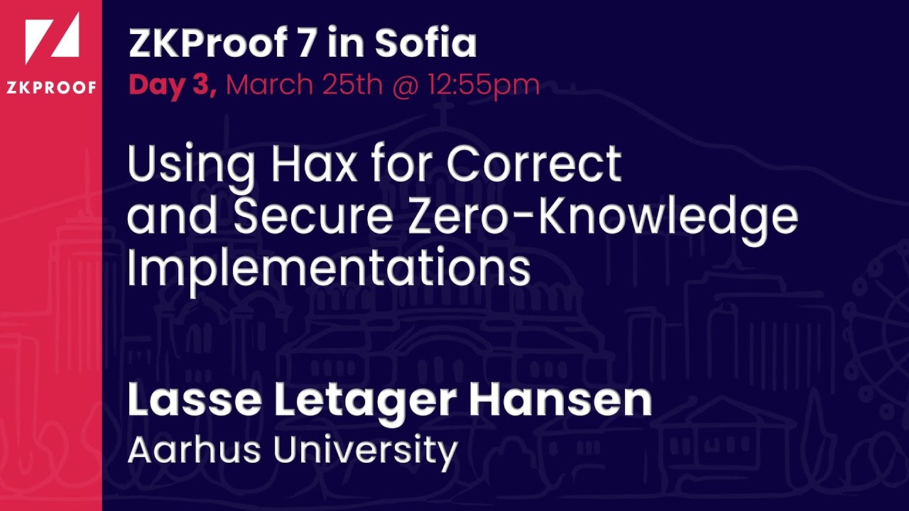 Using Hax for Correct and Secure Zero - Knowledge Implementations